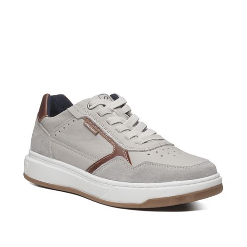 Tênis Casual Pegada Masculino em Couro Silver 111704-05