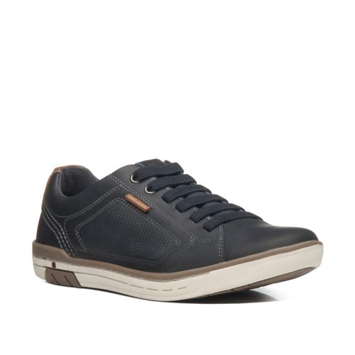 Sapatênis Pegada Masculino em Couro Blue 119312-07
