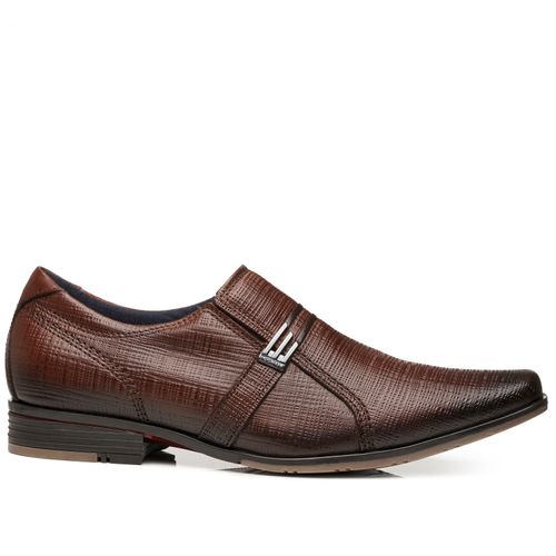 Sapato Casual Pegada Masculino em Couro Pinhão 125813-02