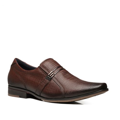 Sapato Casual Pegada Masculino em Couro Pinhão 125813-02