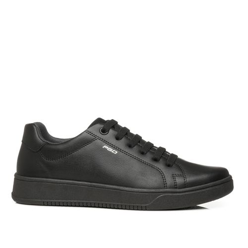 Tênis Casual Pegada Infantil em Microfibra Preto 371913-04