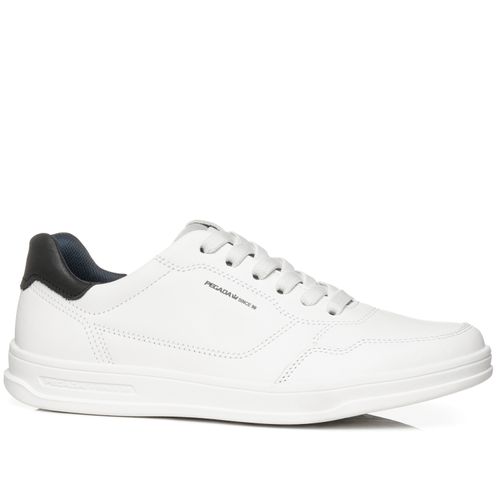 Sapatênis Pegada Masculino em Couro Branco 110301-01