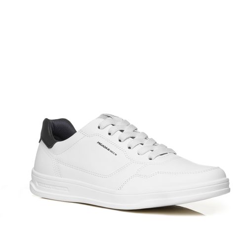 Sapatênis Pegada Masculino em Couro Branco 110301-01