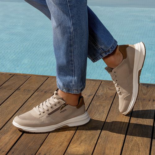 Sapatênis Pegada Masculino em Couro Fossil 114302-08