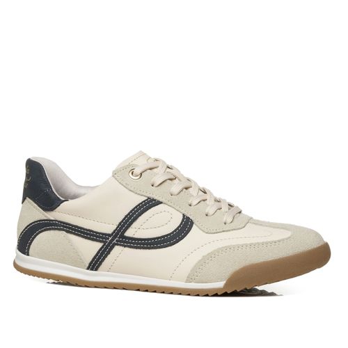 Tênis Pegada Feminino em Couro Milk 212804-21