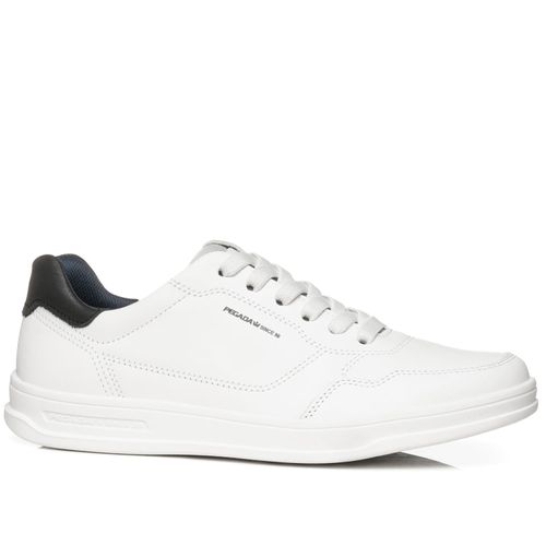 Sapatênis Pegada Masculino em Couro Branco 110301-01