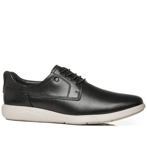 Sapato Casual Pegada Masculino em Couro Preto 122403-01