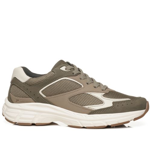 Tênis Casual Pegada Masculino em Tecido Areia 114102-03
