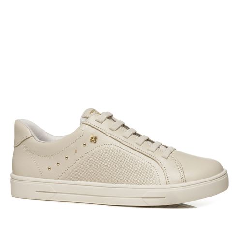 Tênis Pegada Feminino em Couro Off White 211166-02