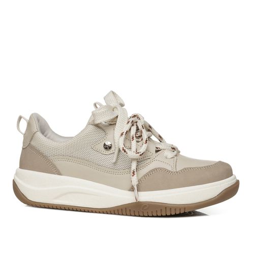 Tênis Pegada Feminino em Couro Off White 213202-06