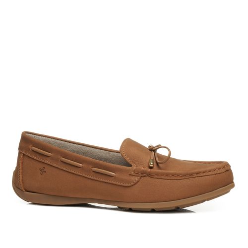 Mocassim Pegada Feminino em Couro Camel 249010-07