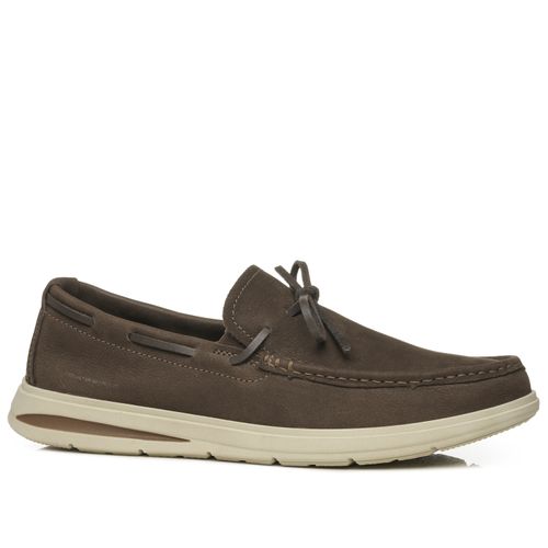 Mocassim Pegada Masculino em Couro Chocolate 142503-06