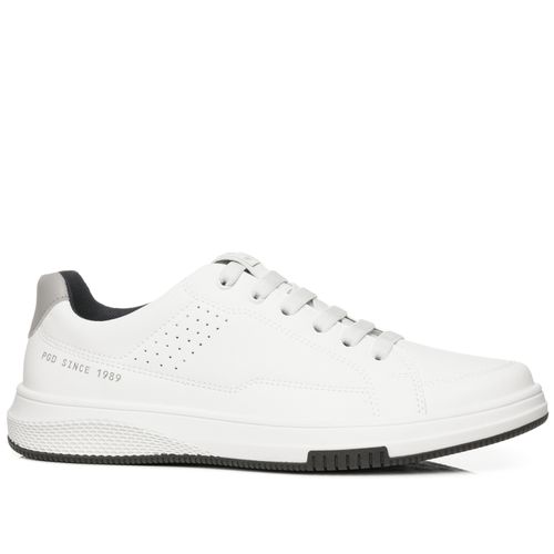 Sapatênis Pegada Masculino em Microfibra Branco 172405-01