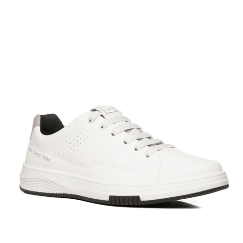 Sapatênis Pegada Masculino em Microfibra Branco 172405-01