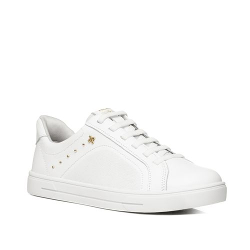 Tênis Pegada Feminino em Couro Branco 211166-01