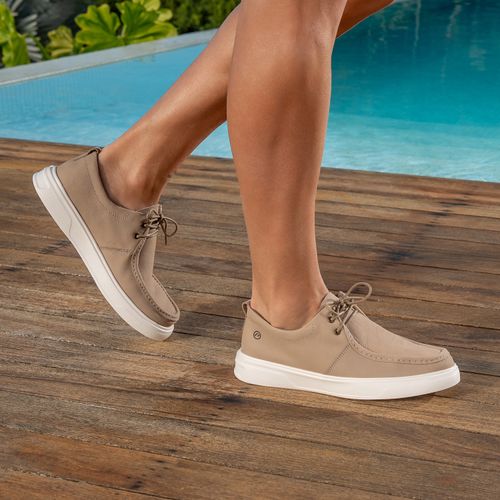 Mocassim Pegada Masculino em Couro Fossil 140202-05